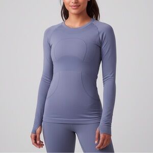 Lululemon Size 4 Swiftly Tech Long Sleeve Crew Purple Quartz